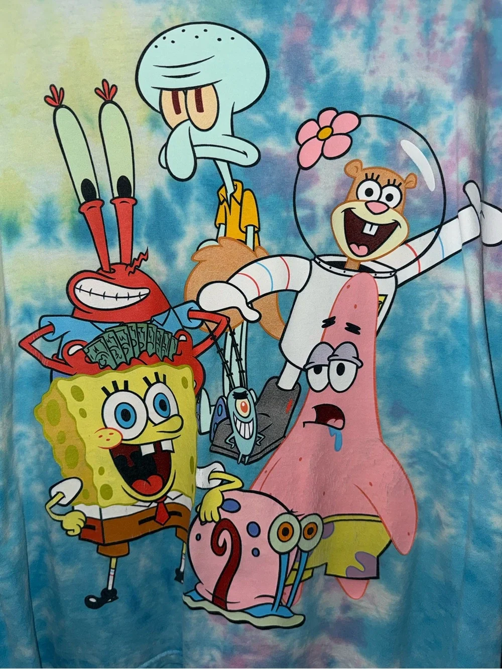 Tie-Dye SpongeBob Character Graphic Tee - Picture 2 of 5